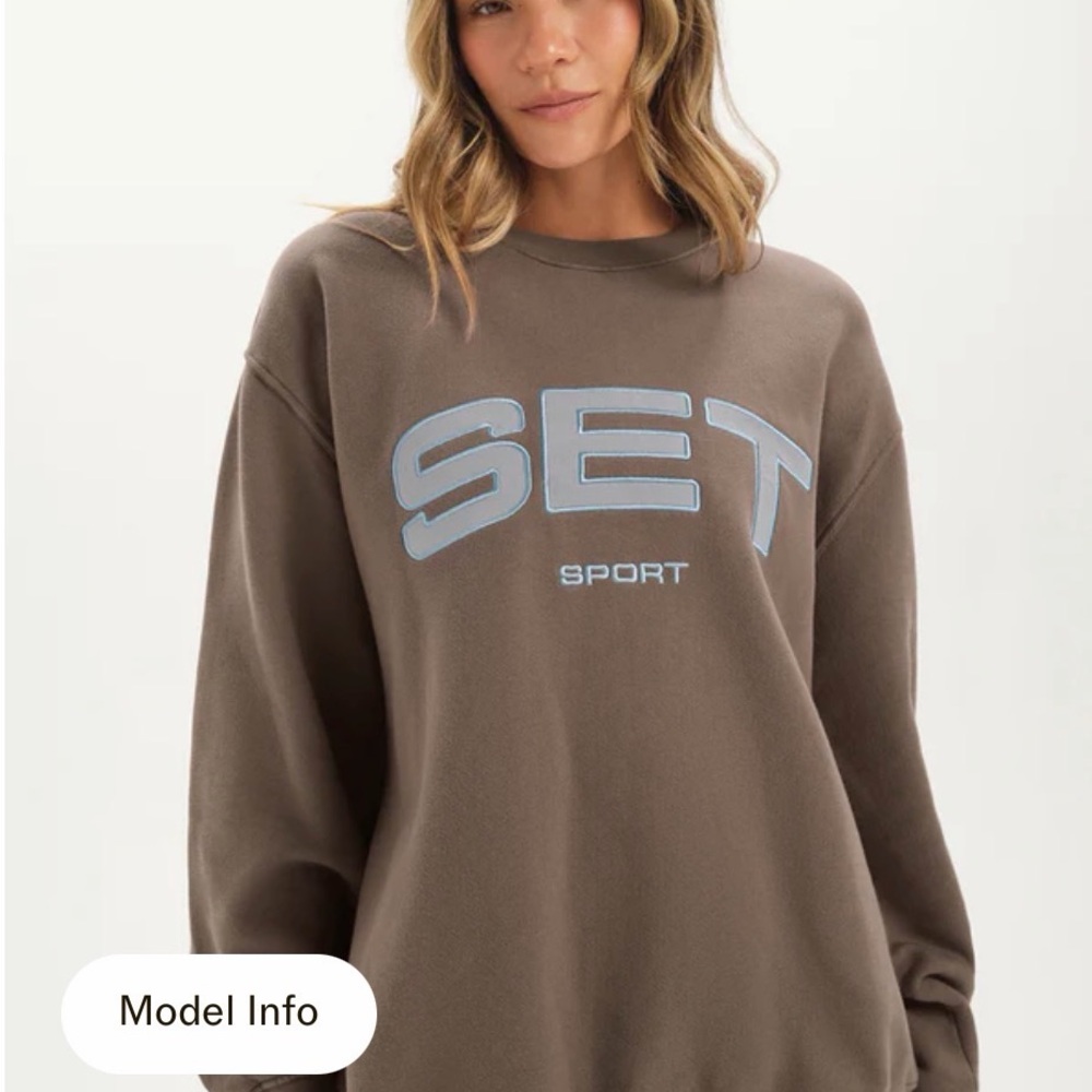 SET Active midweight sweats Staple set crewneck (Rush color)